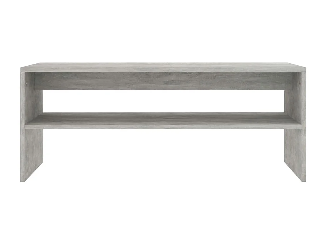 Couchtisch Betongrau 100x40x40 cm Holzwerkstoff