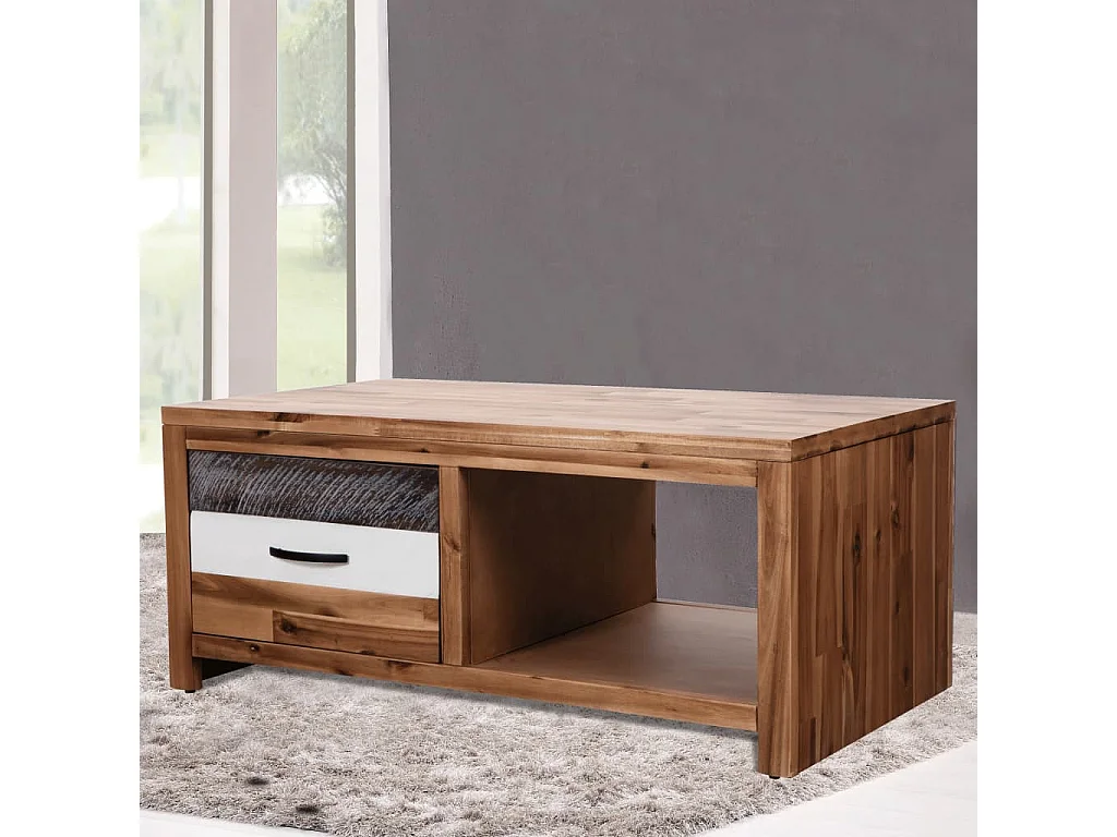 Salontafel 90x50x37,5 cm massief acaciahout