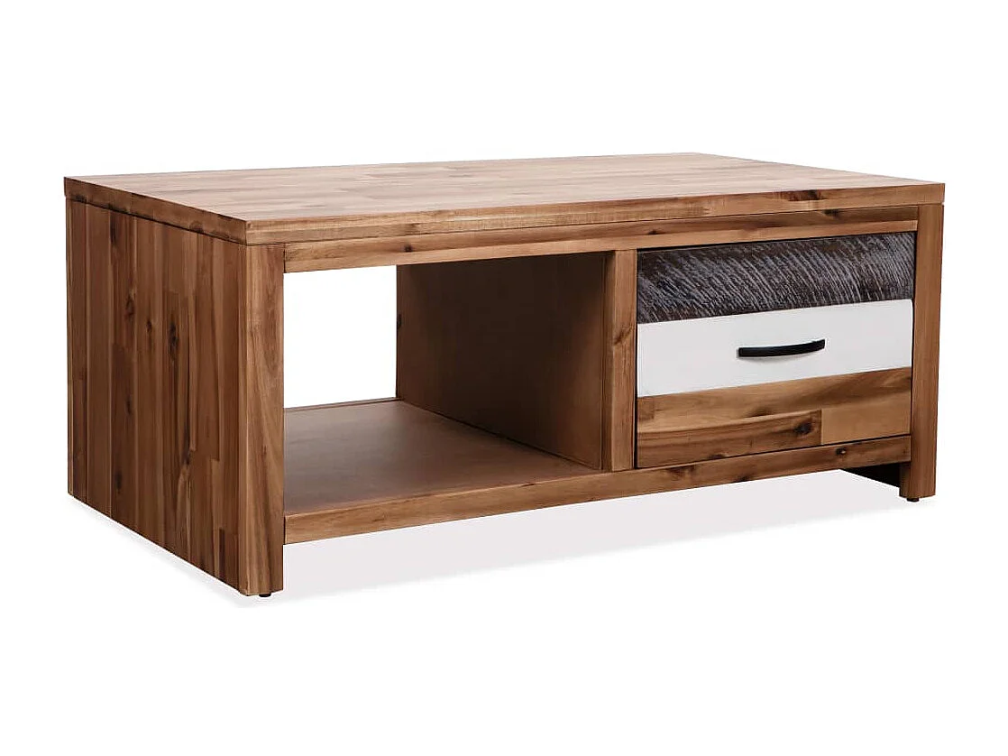 Table basse Bois d'acacia massif 90x50x37,5 cm