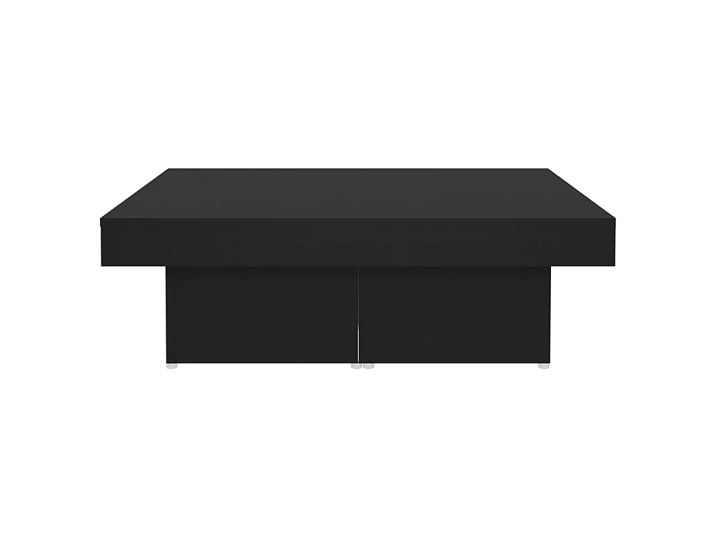 Couchtisch Schwarz 90x90x28 cm Holzwerkstoff