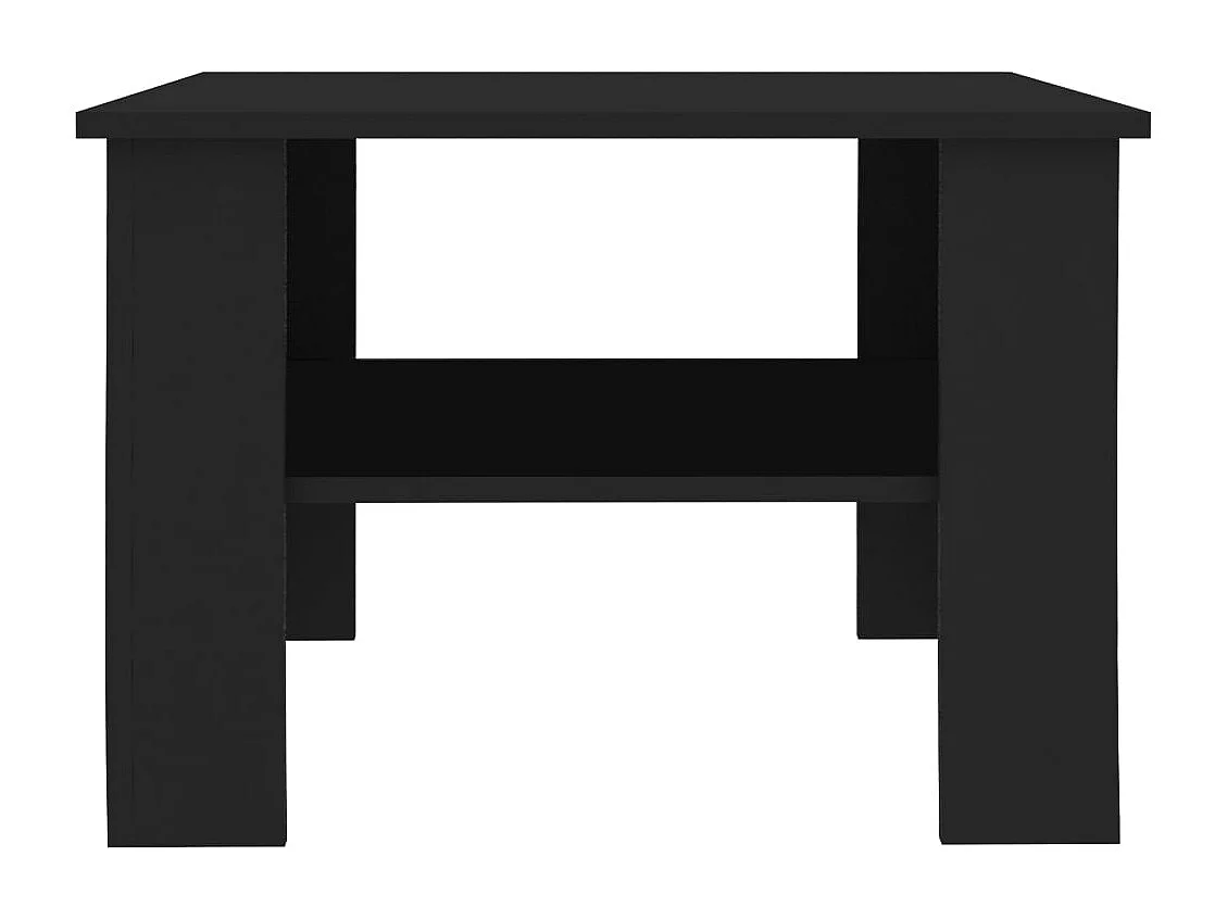Table basse Noir 60x60x42 cm Bois d’ingénierie