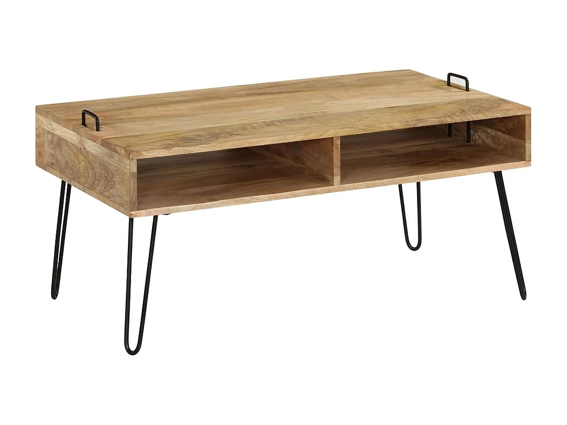 Table basse Bois de manguier massif 100x60x45 cm