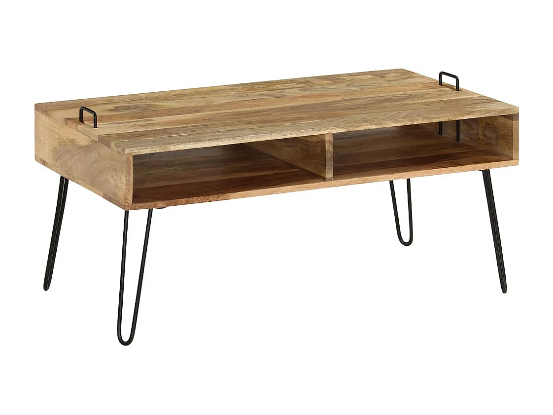 Table basse Bois de manguier massif 100x60x45 cm