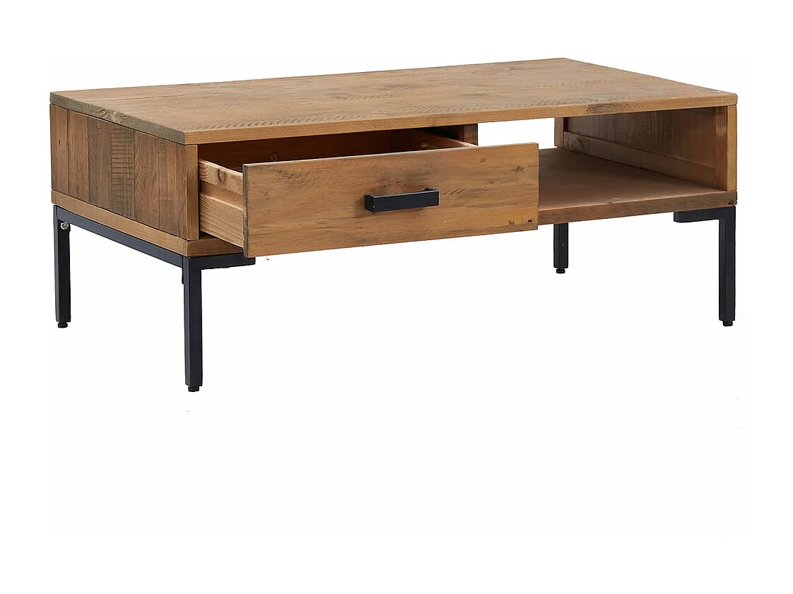 Table basse 90x50x35 cm Bois de pin massif