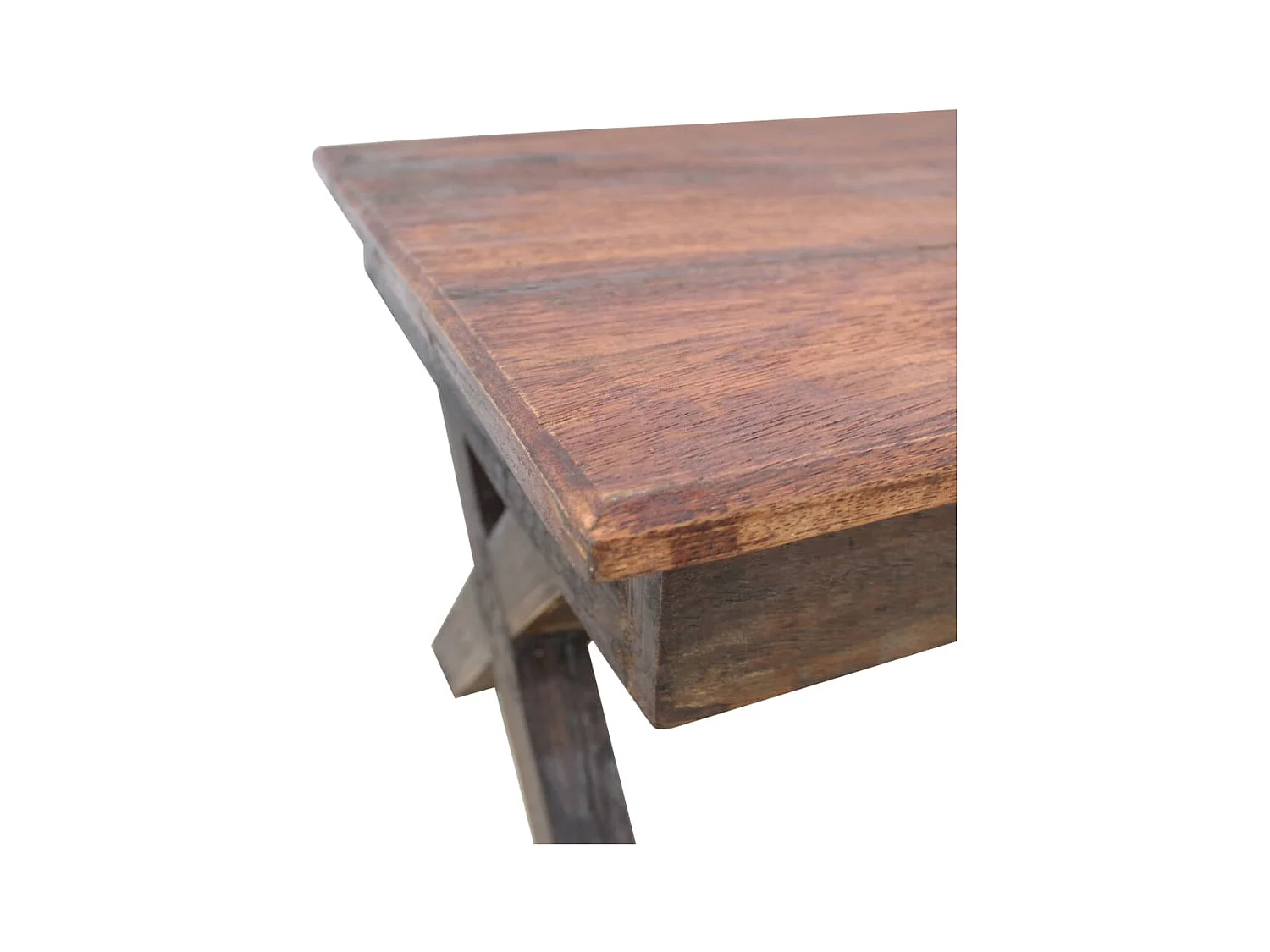 Mesa de centro madera reciclada mixta 110x60x45 cm