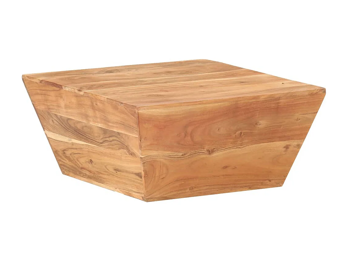 Mesa de centro em forma de V 66x66x30 cm acácia maciça