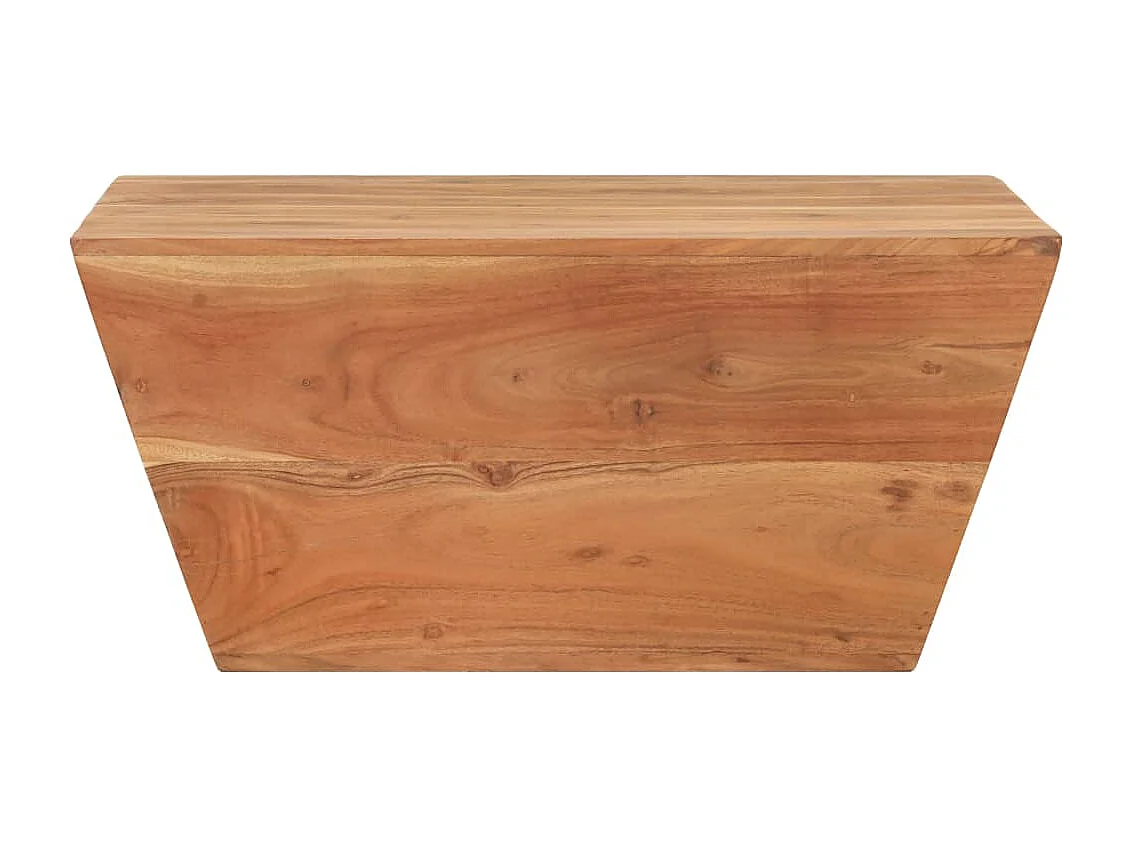 Mesa de centro em forma de V 66x66x30 cm acácia maciça