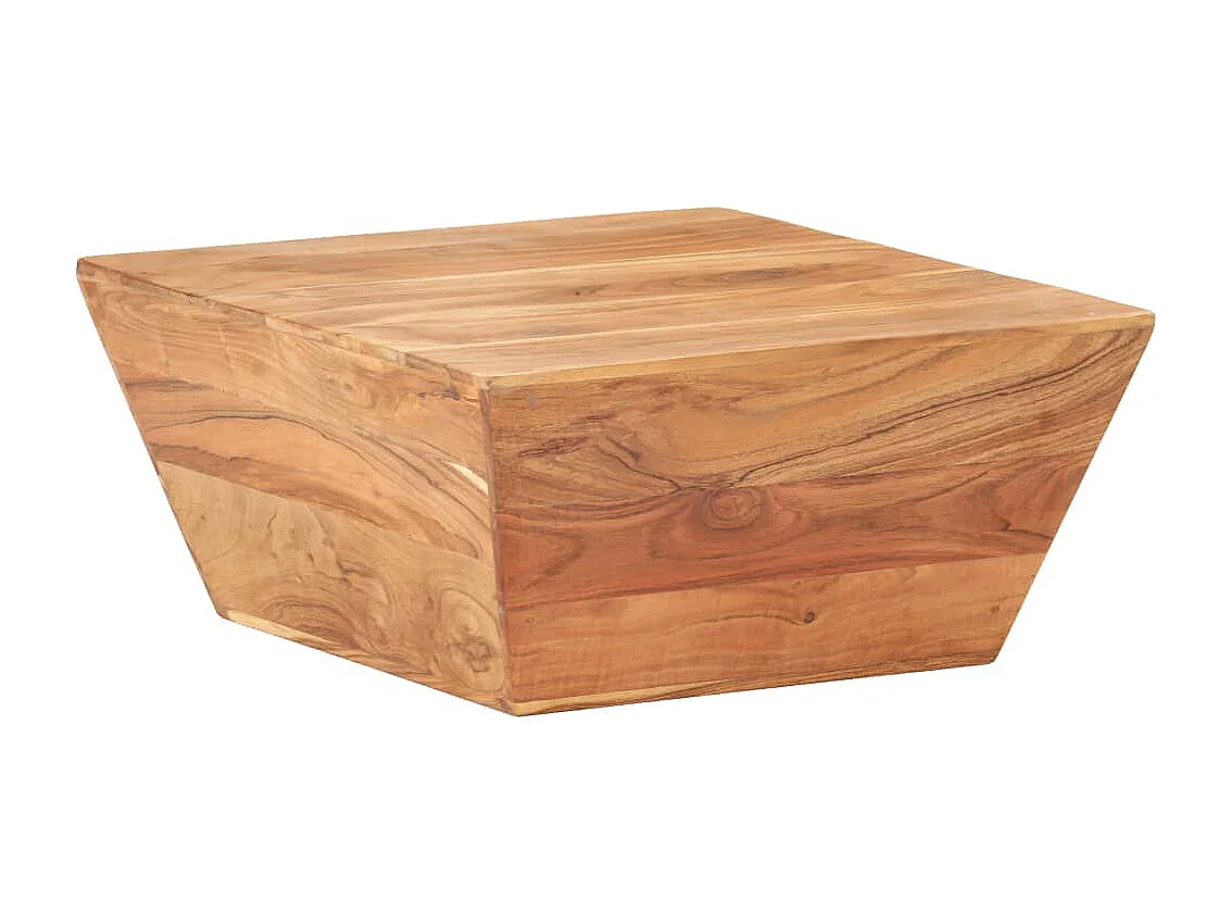 Mesa de centro em forma de V 66x66x30 cm acácia maciça