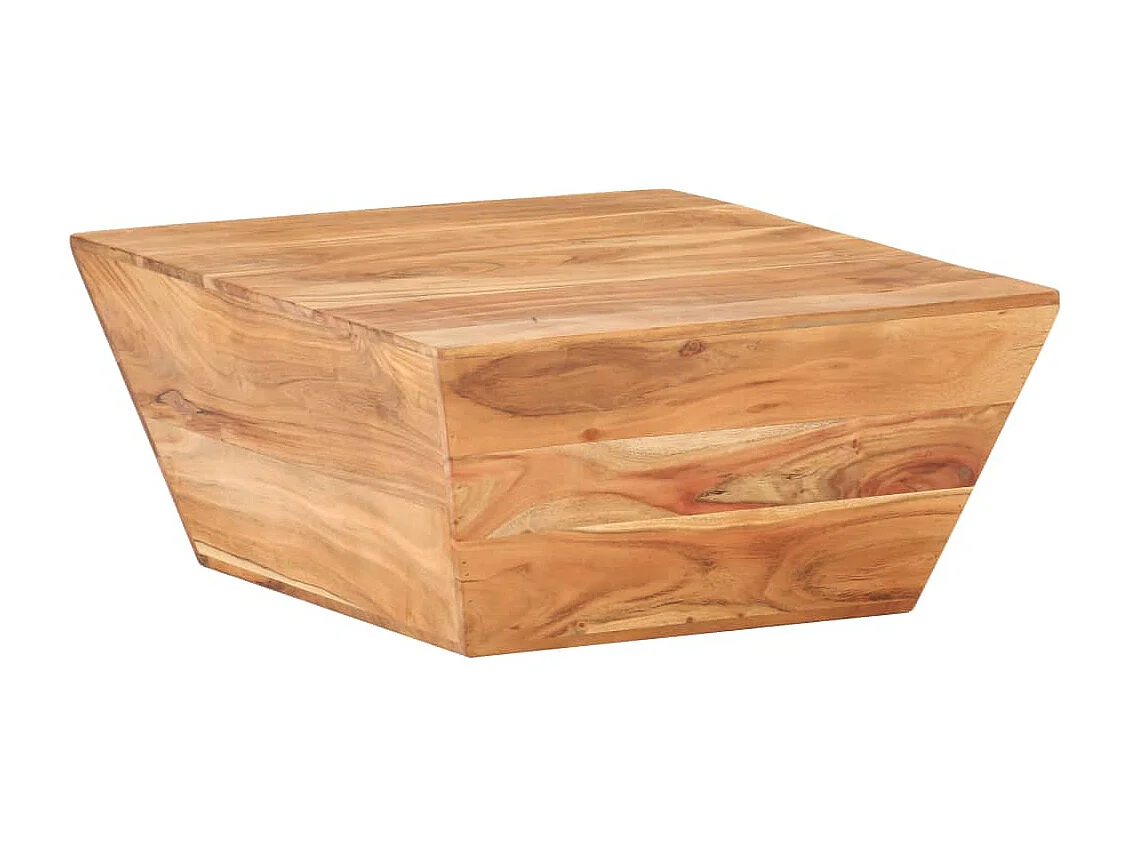 Mesa de centro em forma de V 66x66x30 cm acácia maciça
