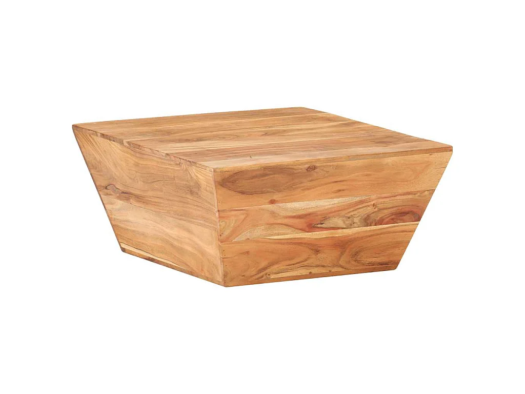 Couchtisch V-Form 66x66x30 cm Akazie Massivholz