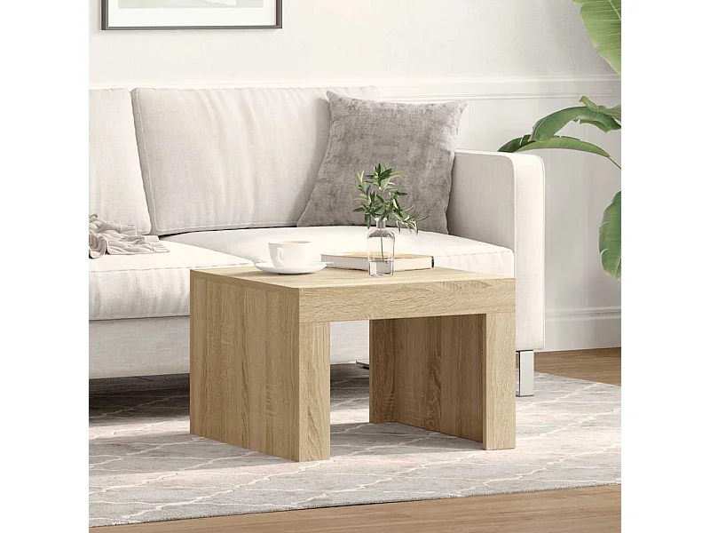 Couchtisch Sonoma-Eiche 50x50x35 cm Holzwerkstoff