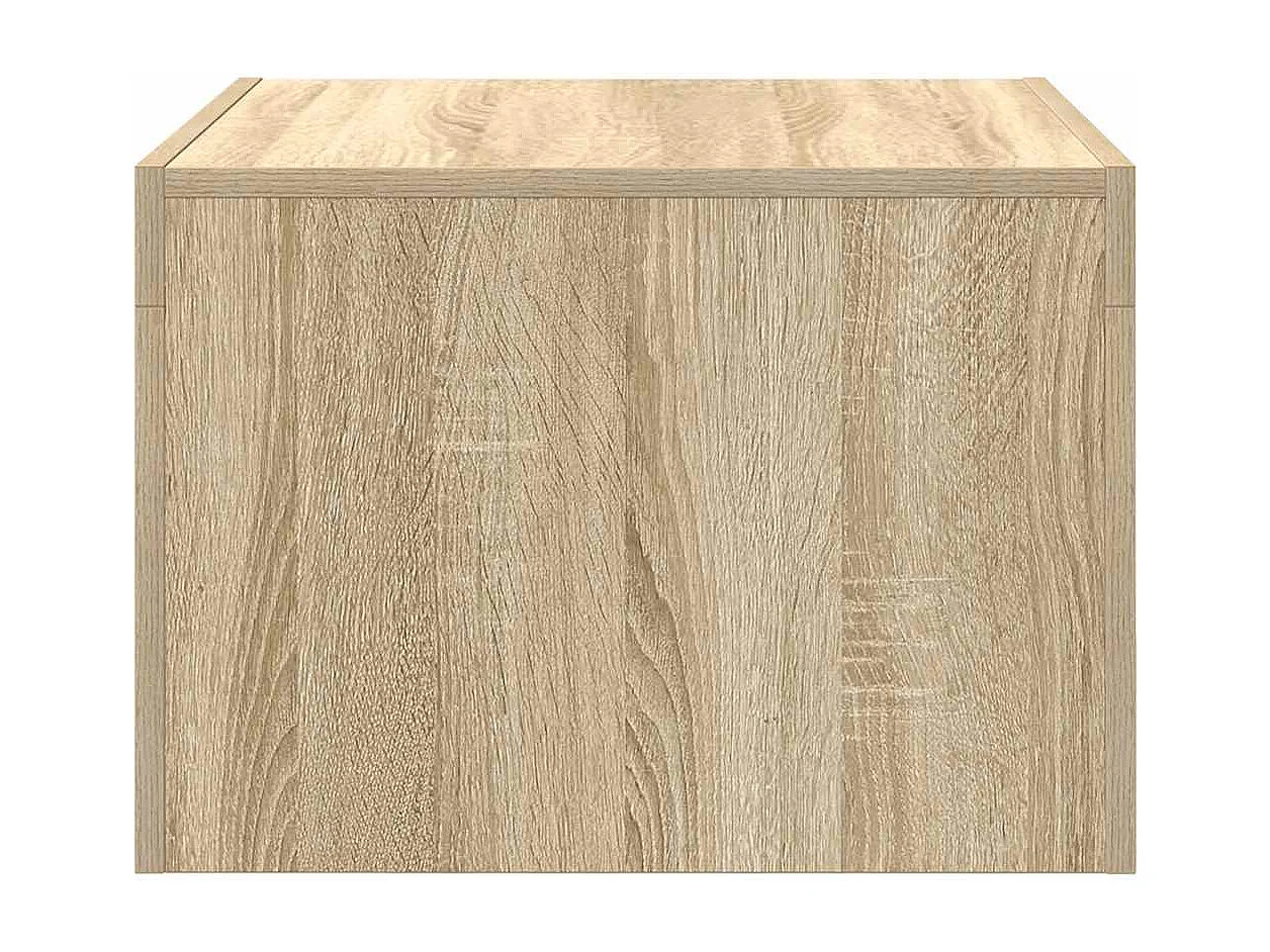 Salontafel 50x50x35 cm bewerkt hout sonoma eikenkleurig