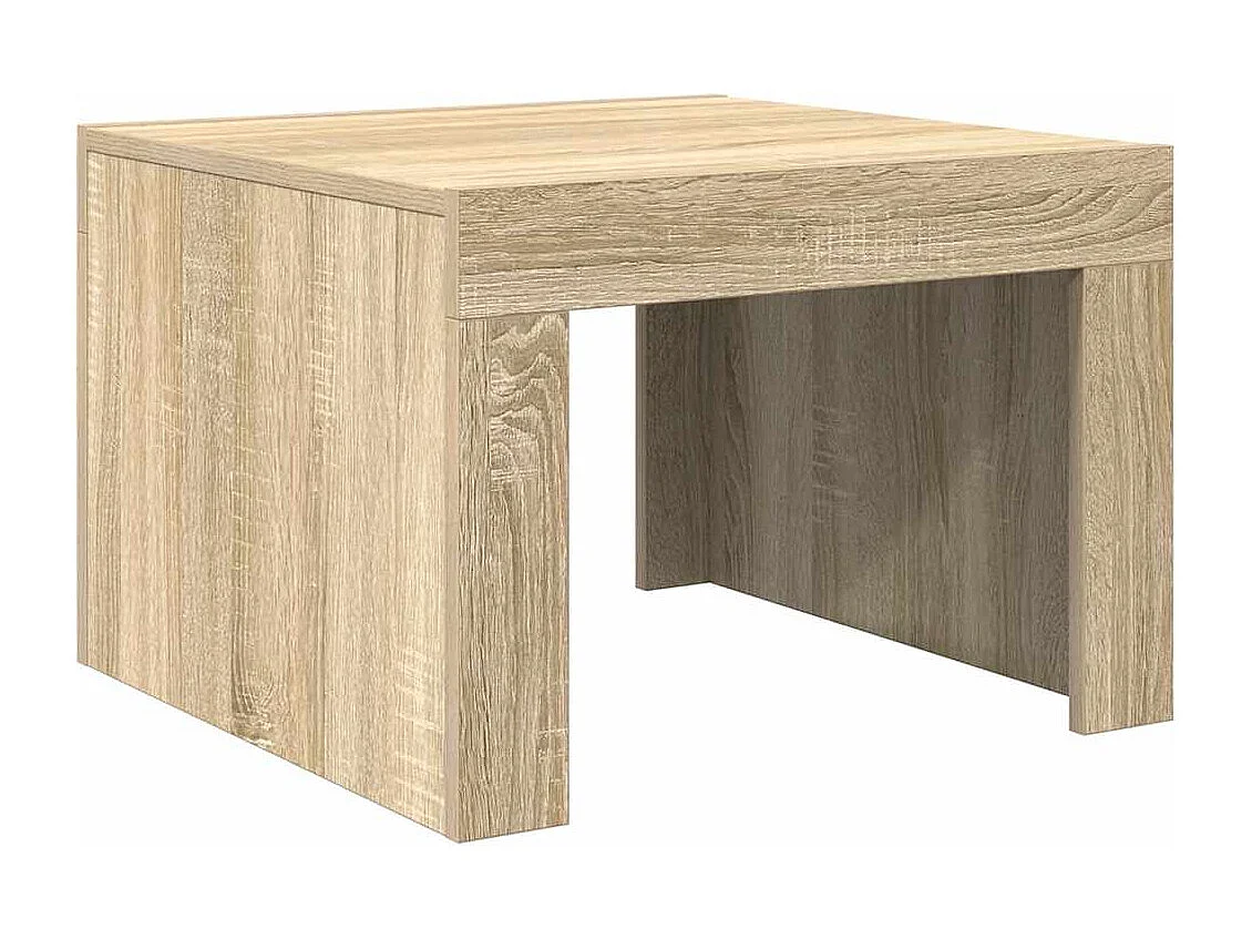 Salontafel 50x50x35 cm bewerkt hout sonoma eikenkleurig