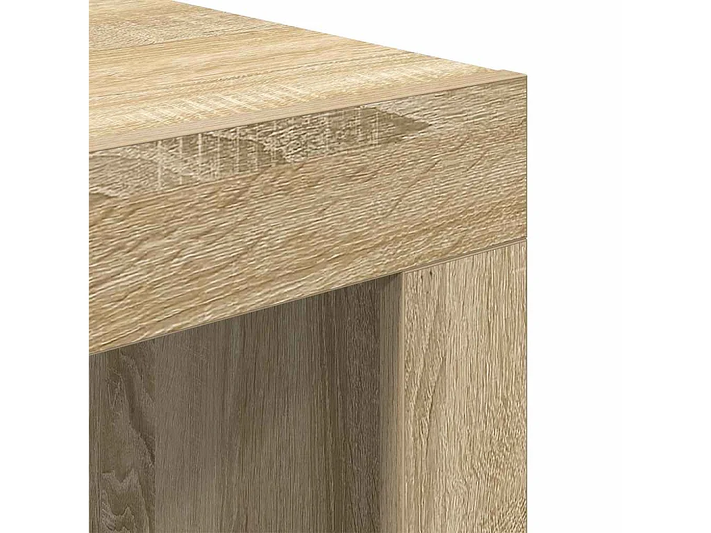 Salontafel 50x50x35 cm bewerkt hout sonoma eikenkleurig