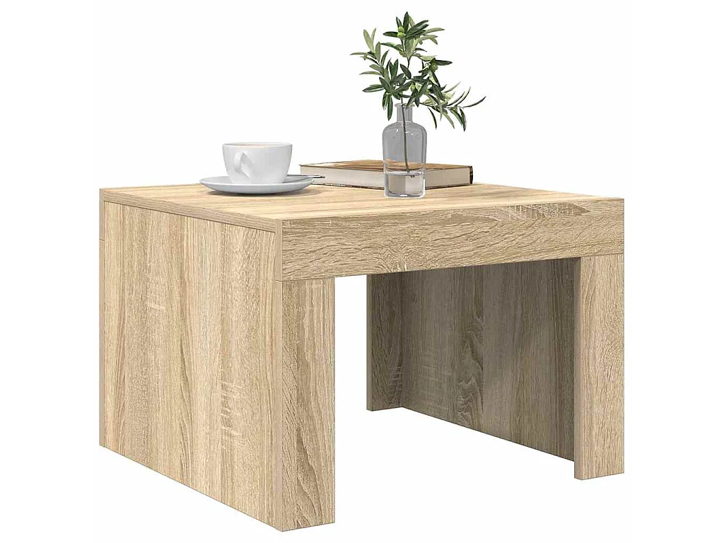 Mesa de centro 50x50x35 cm derivados de madeira carvalho sonoma