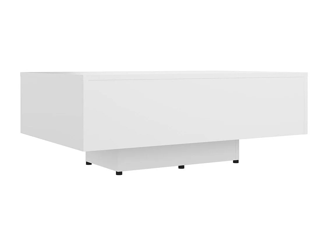 Table basse Blanc 85x55x31 cm Bois d'ingénierie