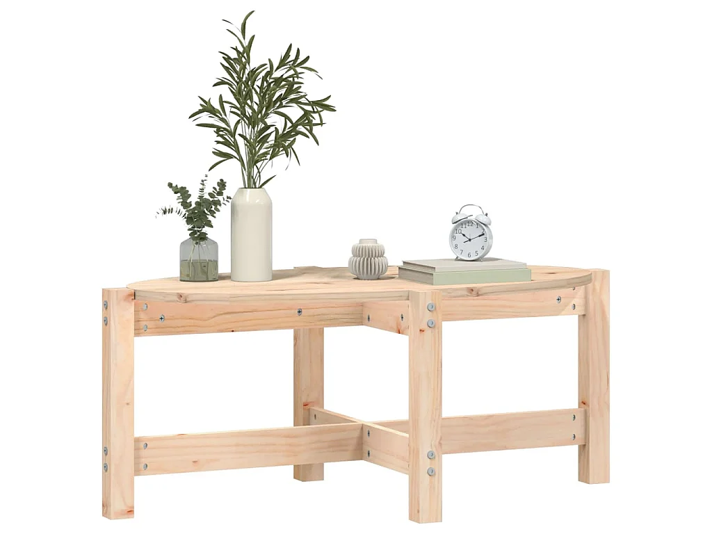 Table basse 87x48x35 cm Bois massif de pin