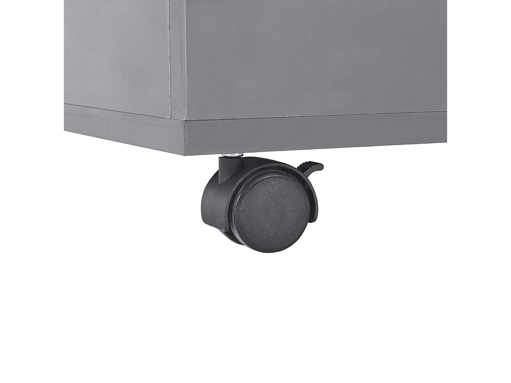 Table basse Gris brillant 100x100x35 cm