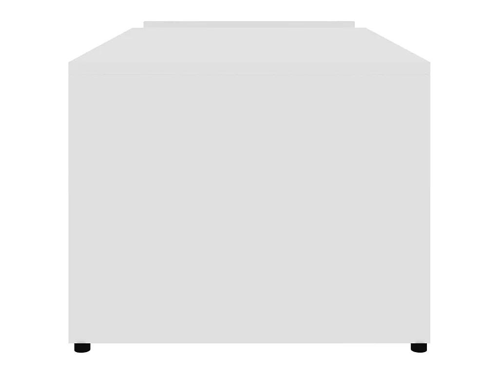 Tavolino da Salotto Bianco 90x45x35 cm in Legno Multistrato
