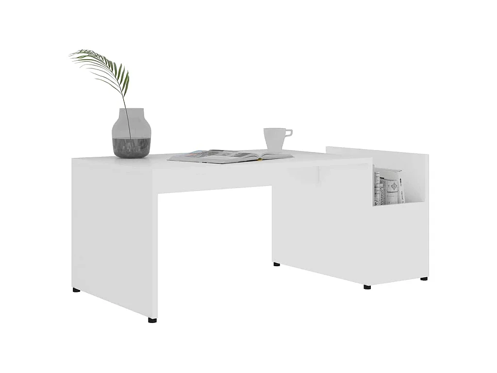Mesa de centro 90x45x35 cm derivados de madeira branco