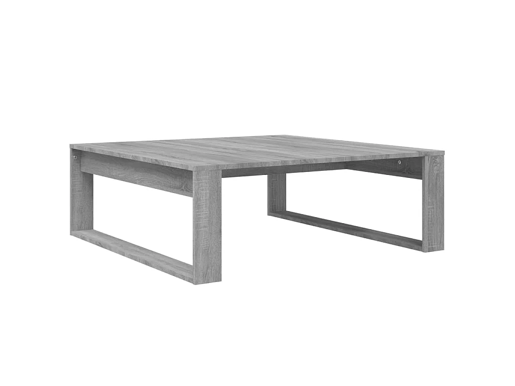 Tavolino Salotto Grigio Sonoma 100x100x35 cm Legno Multistrato