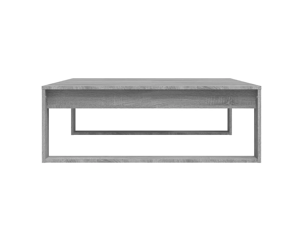 Tavolino Salotto Grigio Sonoma 100x100x35 cm Legno Multistrato
