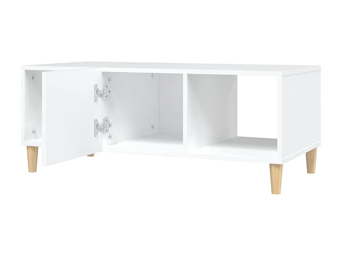 Salontafel 102x50x40 cm bewerkt hout wit