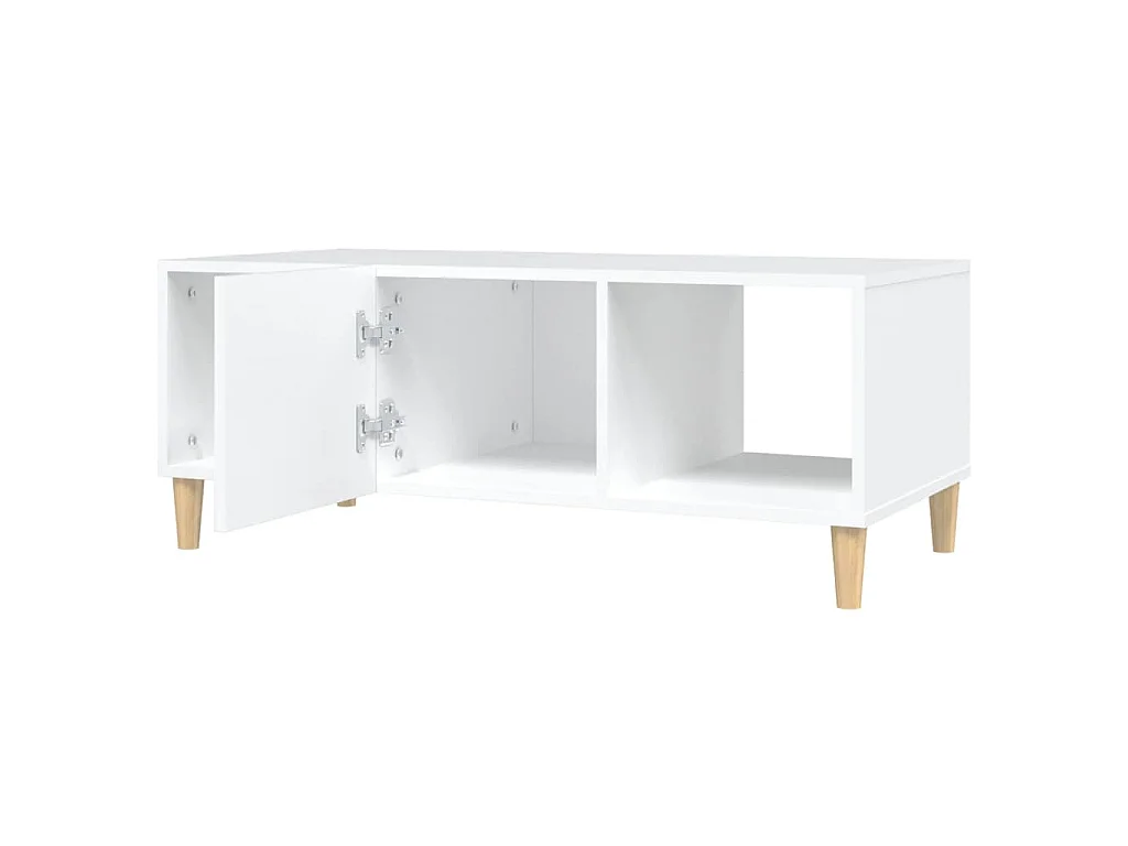 Salontafel 102x50x40 cm bewerkt hout wit