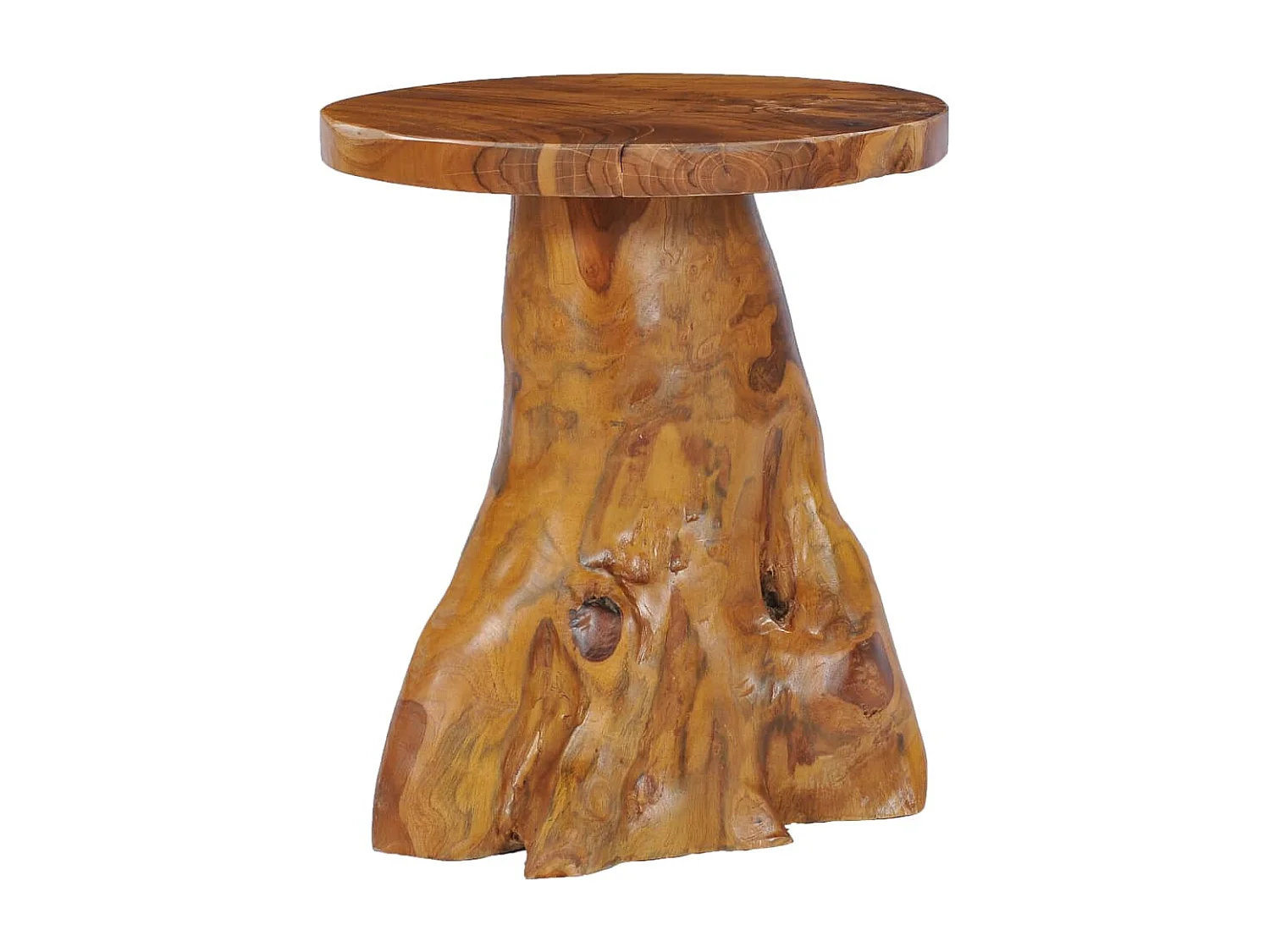 Couchtisch 40×40 cm Massivholz Teak