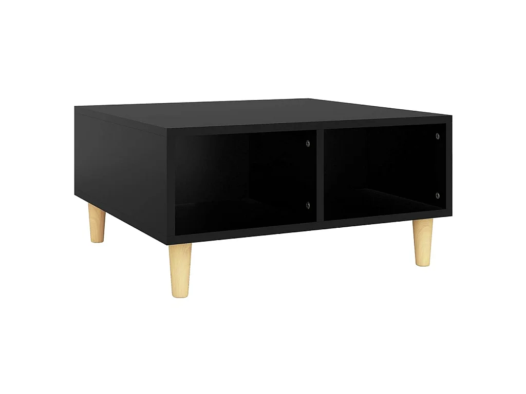 Salontafel 60x60x30 cm bewerkt hout zwart