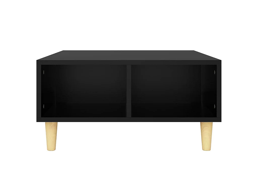 Salontafel 60x60x30 cm bewerkt hout zwart