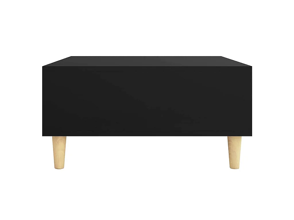Table basse noir 60x60x30 cm bois d'ingénierie