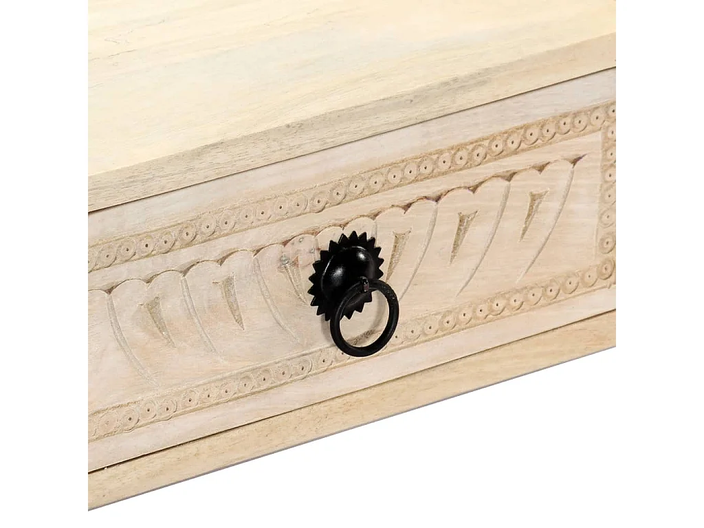 Tavolino da Salotto 100x60x40cm in Legno Massello di Mango