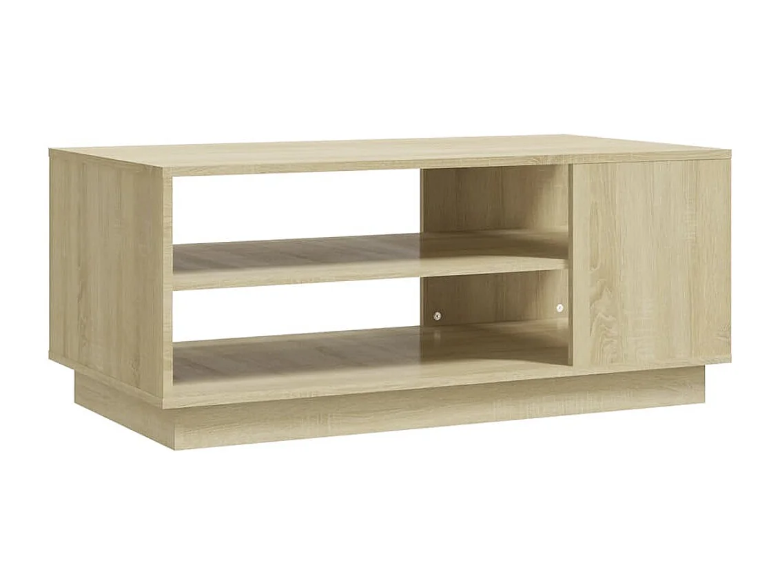 Salontafel 102x55x43 cm bewerkt hout sonoma eikenkleurig