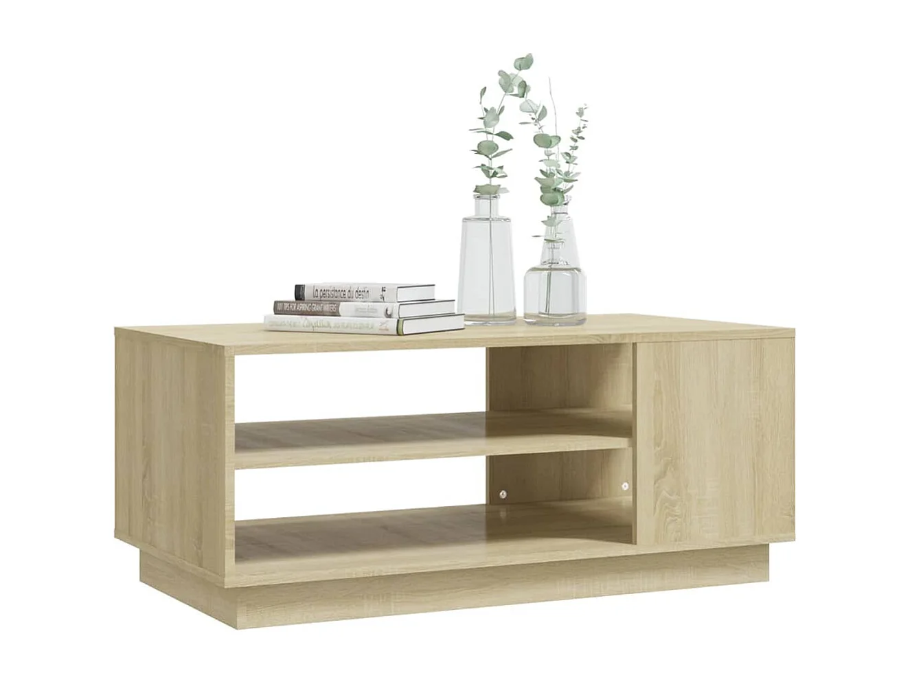 Salontafel 102x55x43 cm bewerkt hout sonoma eikenkleurig