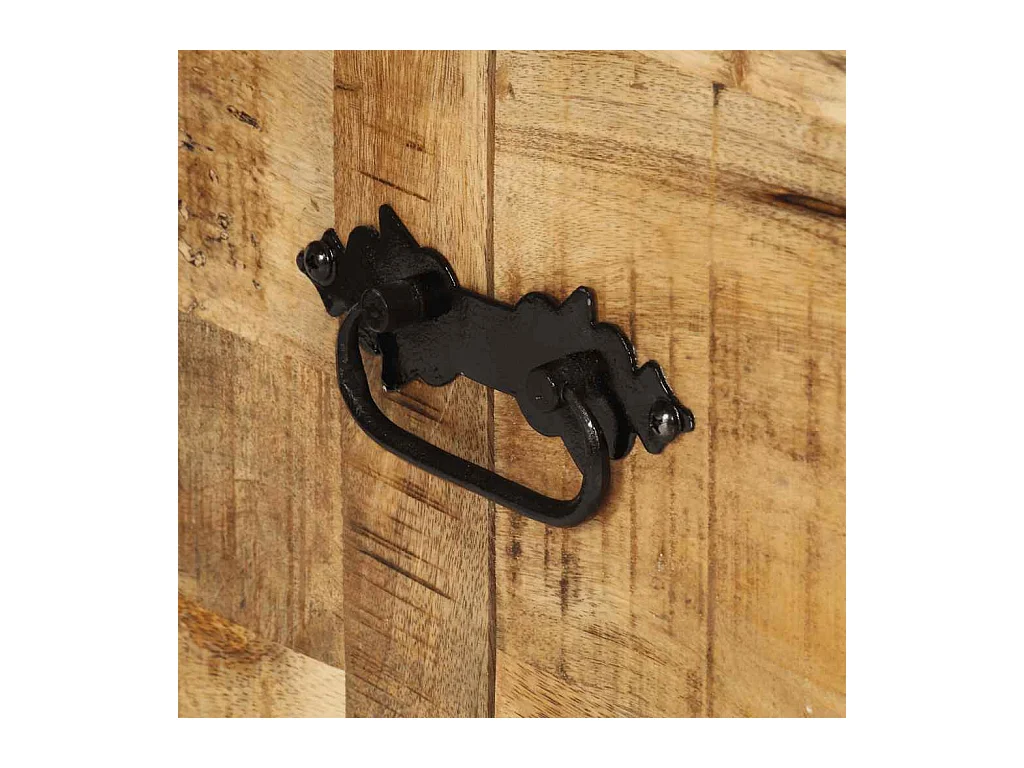 Salontafel 70x70x40 cm ruw mangohout