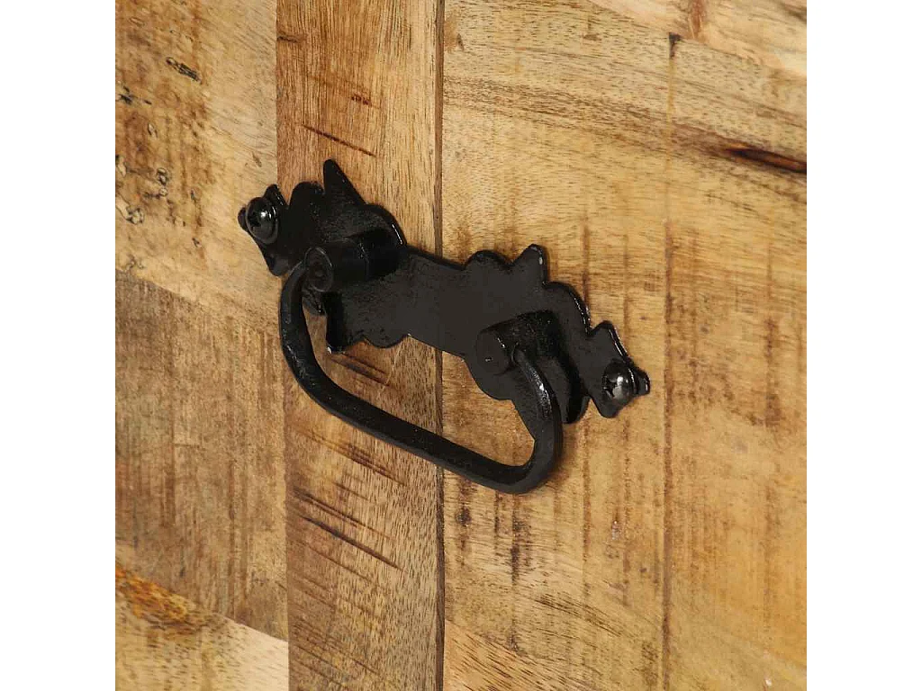 Salontafel 70x70x40 cm ruw mangohout