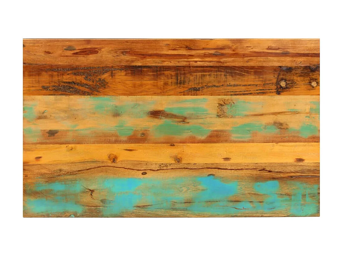 Mesa de centro madera maciza reciclada 100x60x35 cm