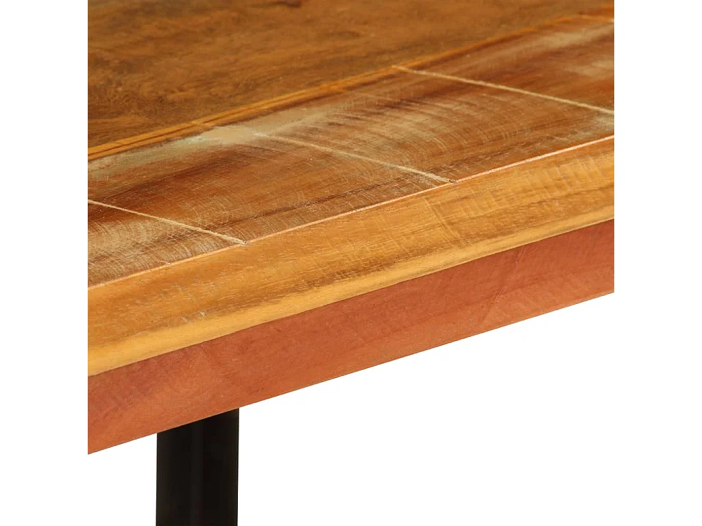 Mesa de centro madera maciza reciclada 100x60x35 cm