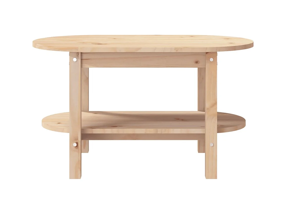 Couchtisch 80x45x45 cm Massivholz Kiefer