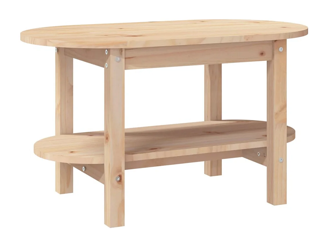 Table basse 80x45x45 cm Bois massif de pin