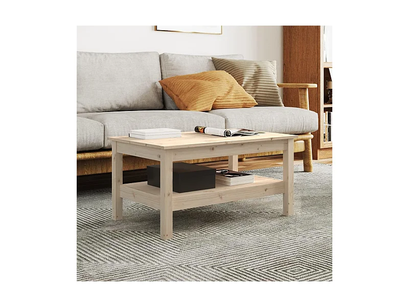 Couchtisch 80x50x40 cm Massivholz Kiefer