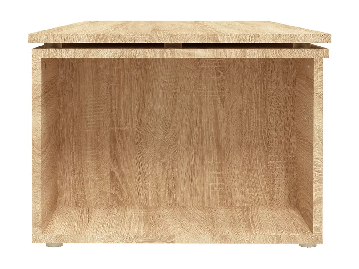 Mesa de centro madera contrachapada color roble 150x50x35 cm