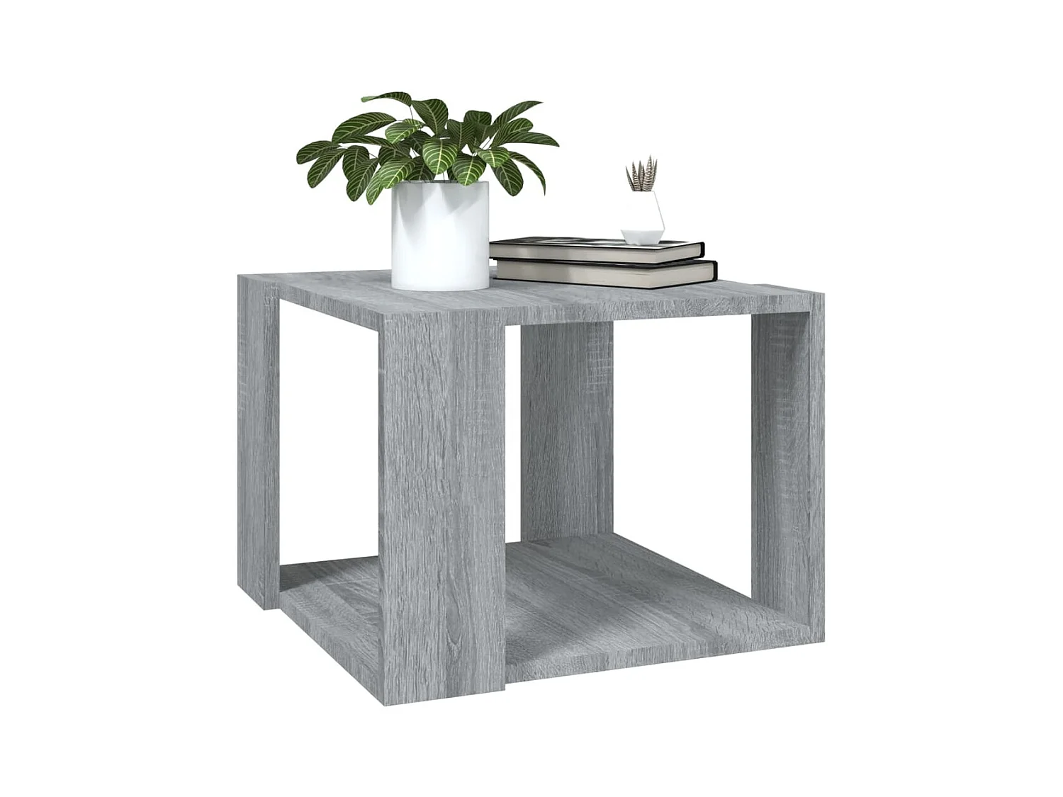 Tavolino Salotto Grigio Sonoma 40x40x30cm Legno Ingegnerizzato