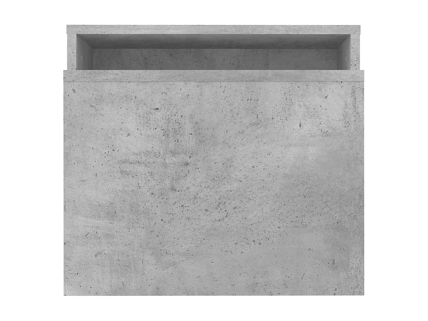 Ensemble de table basse Gris béton 100x48x40 cm Bois ingénierie