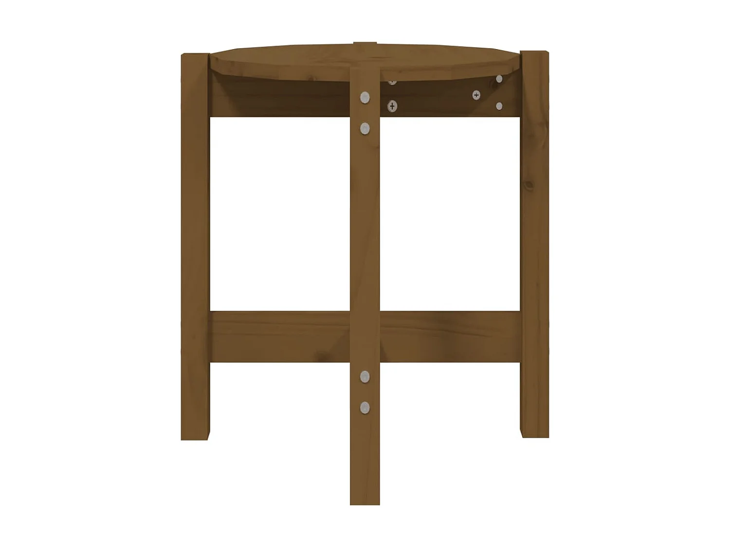 Tavolino da Salotto Ambra Ø 42,5x45cm in Legno Massello di Pino