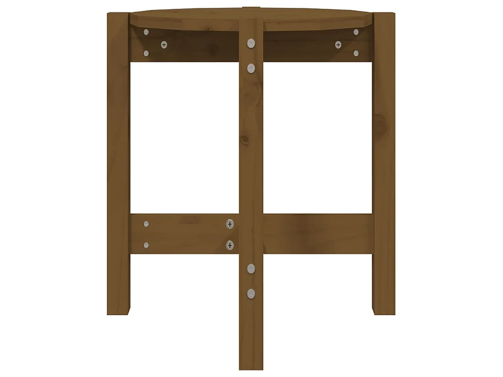 Tavolino da Salotto Ambra Ø 42,5x45cm in Legno Massello di Pino