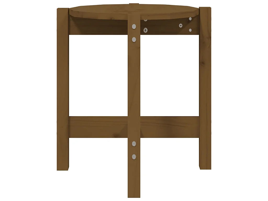 Tavolino da Salotto Ambra Ø 42,5x45cm in Legno Massello di Pino