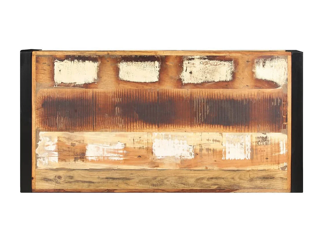 Mesa de centro 120x60x40 cm madeira recuperada maciça