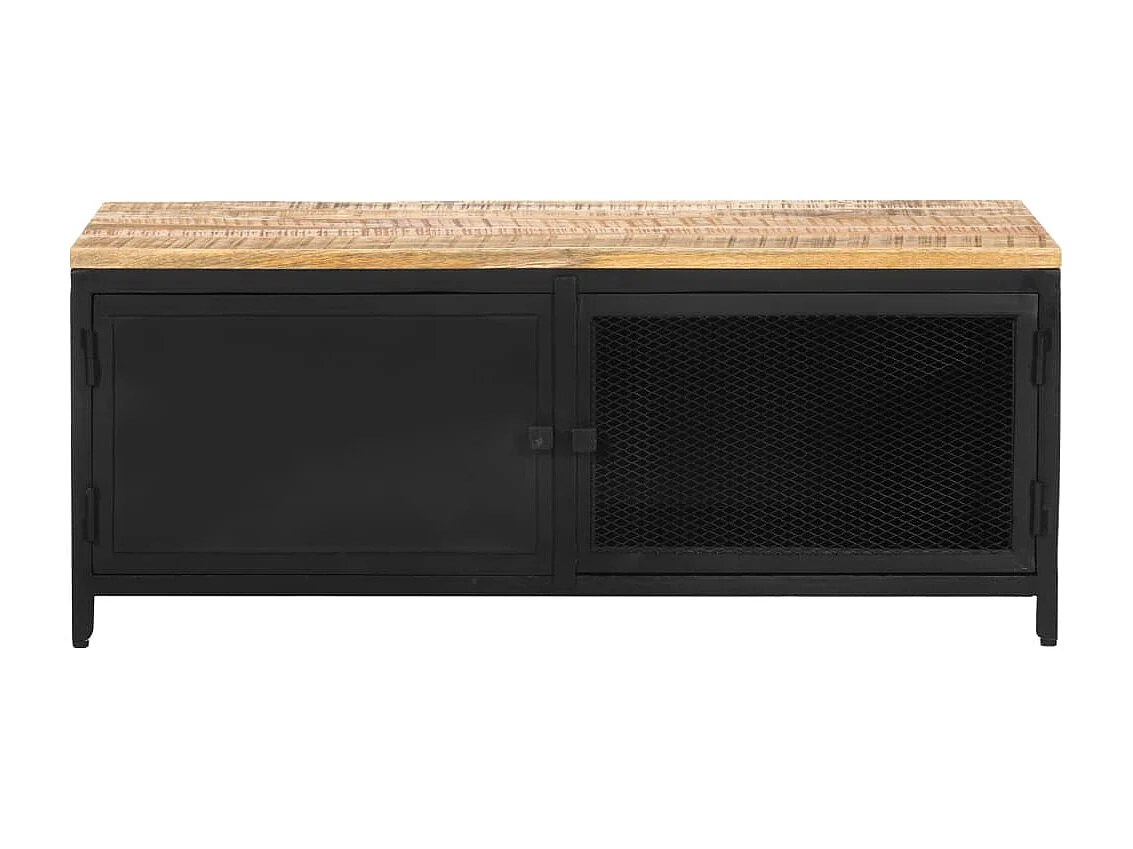 Table basse 90x50x37 cm Bois massif de manguier brut